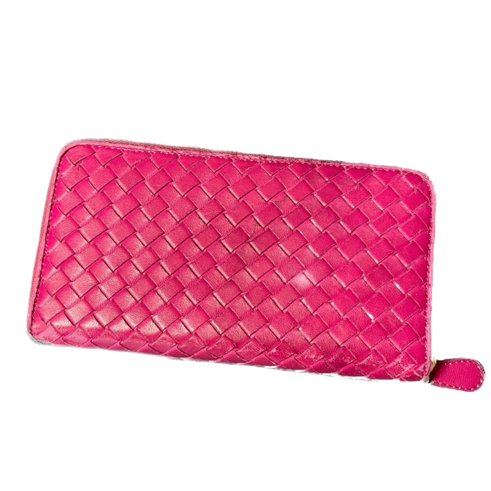 Bottega Veneta Hot Pink Wallet